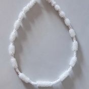 wolkentau Halskette Unikat white cluster