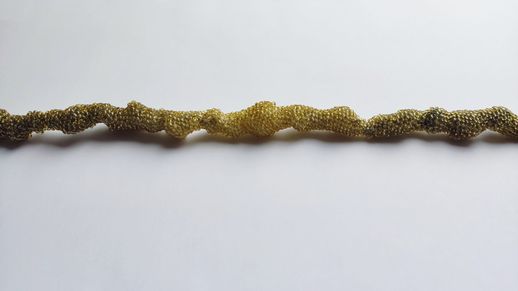 wolkentau Halskette Unikat gold lila gradient organisch